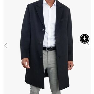 Men's Black Overcoat